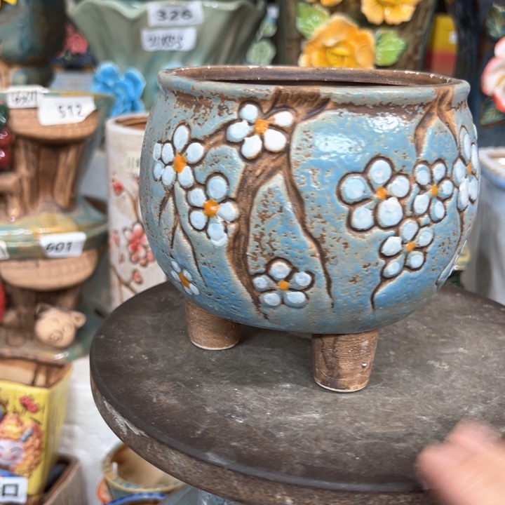 紫砂花盆粗陶材质多肉花盆