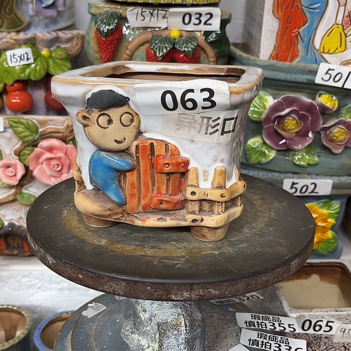 粗陶材质多肉花盆