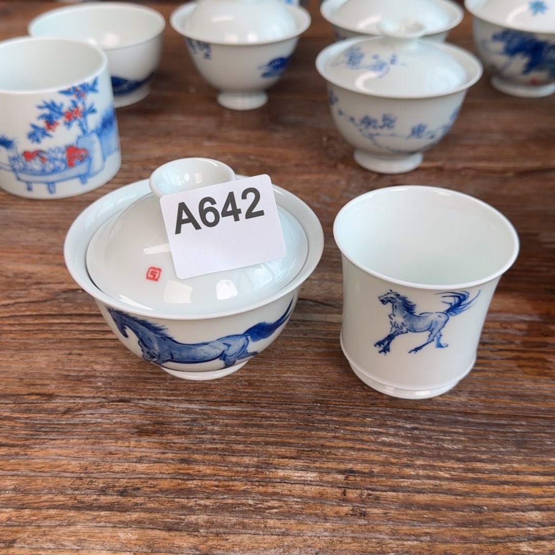 一泓手作642盖碗杯子