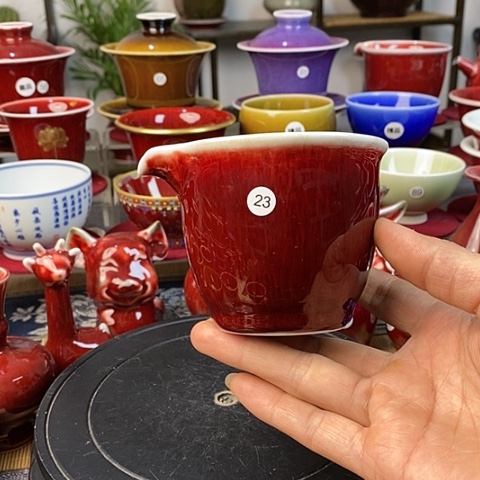 【闪购商品】夏*?景德镇名陶雅玩原矿郎红