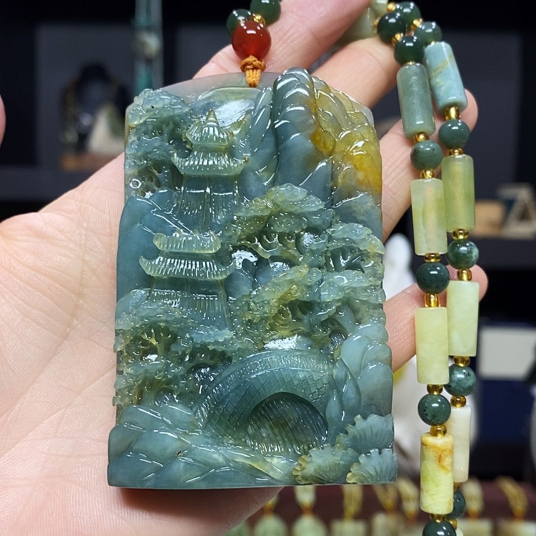 岫玉挂件吊坠未镶嵌