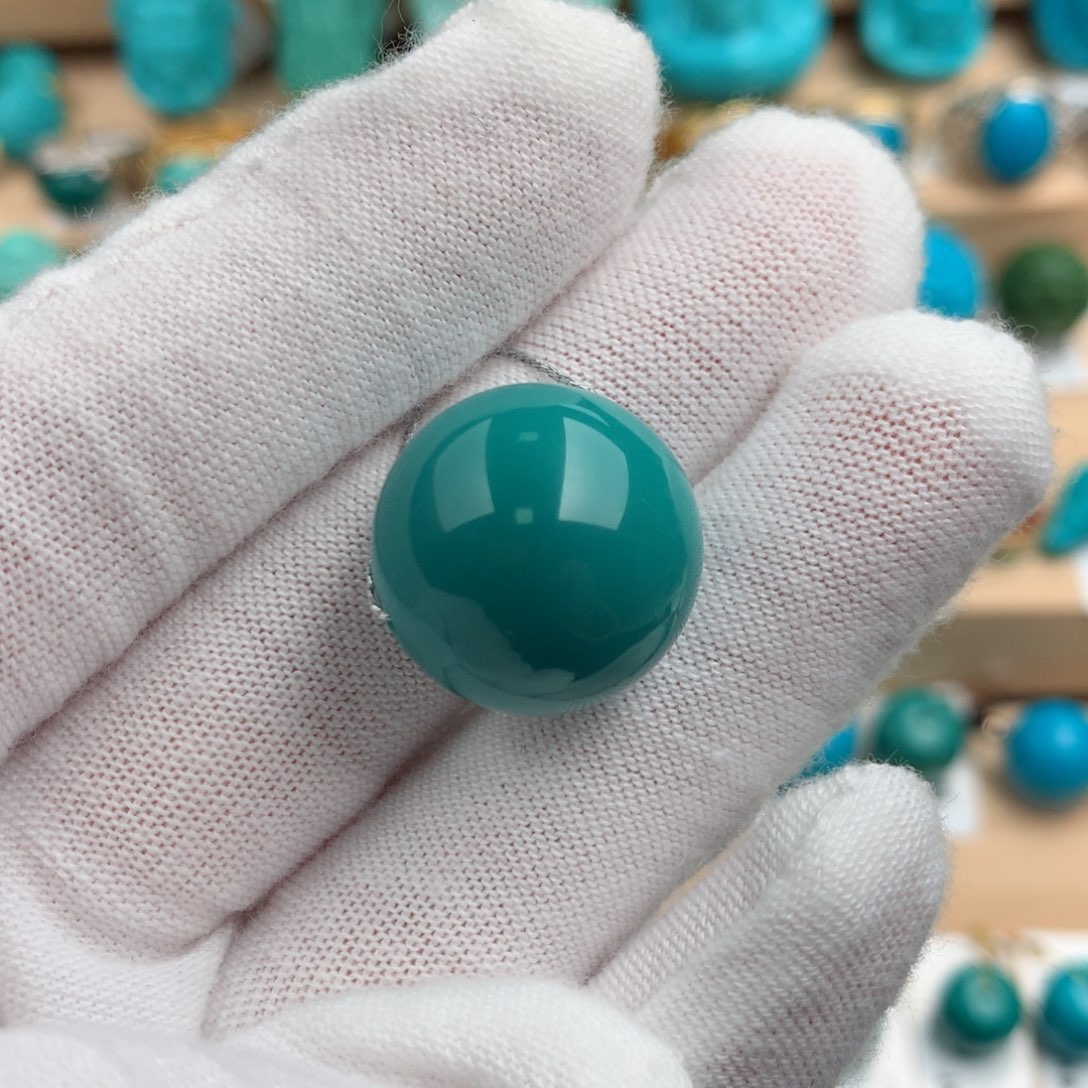 绿松石配饰未镶嵌18.3mm