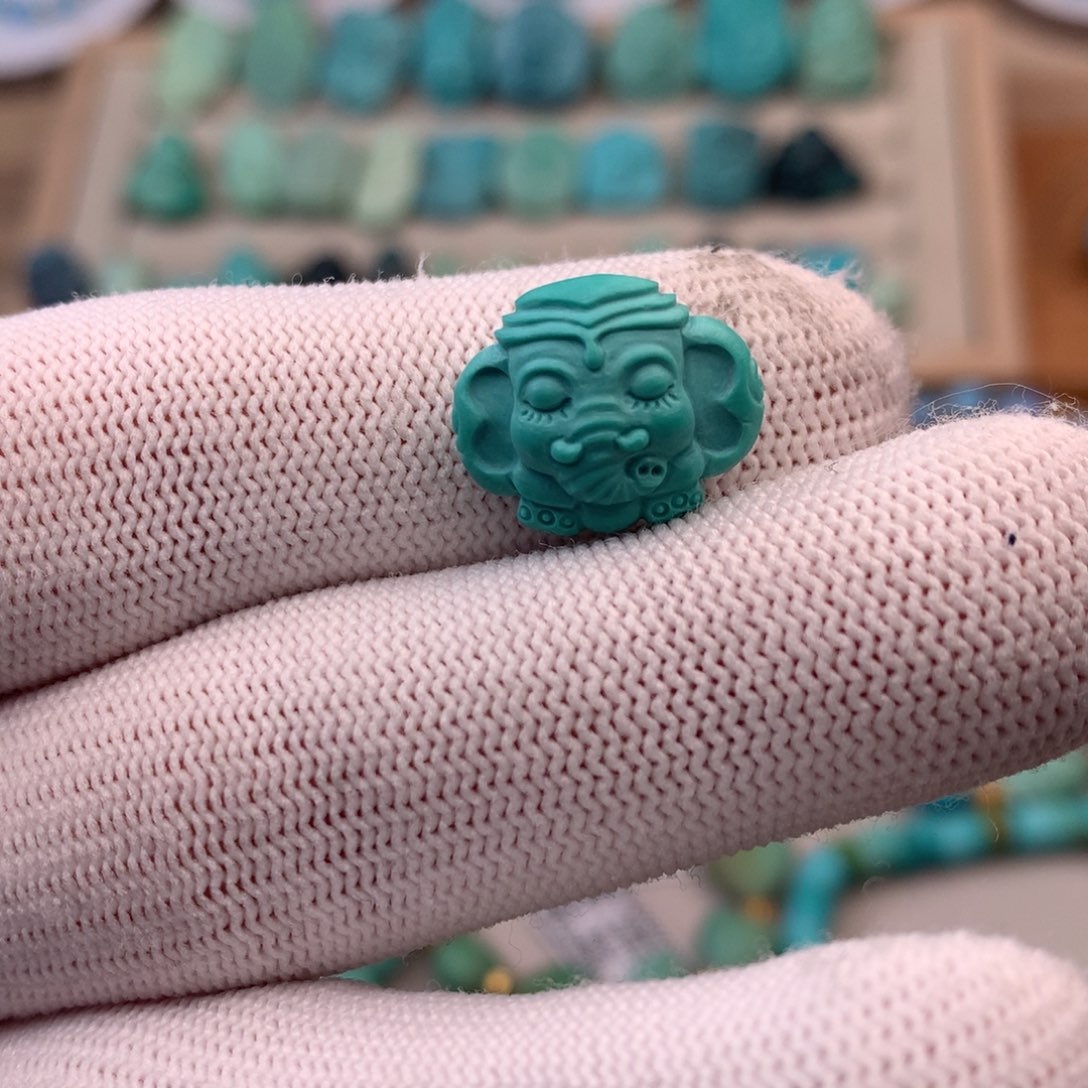 绿松石珠宝奇石未镶嵌