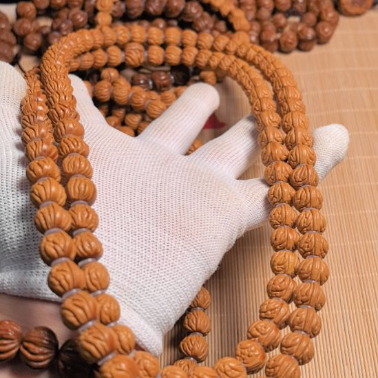 桃核吊坠风羽龙纹脖挂