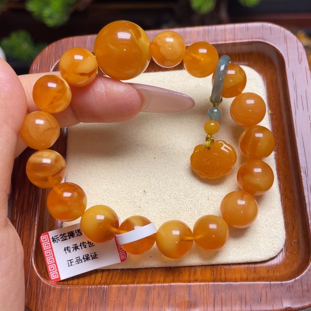 蜜蜡手链未镶嵌手串