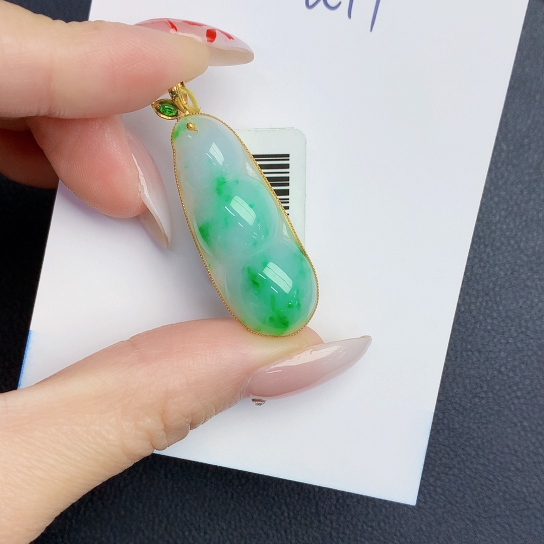 【闪购商品】翡翠颈饰18K金镶嵌000000000