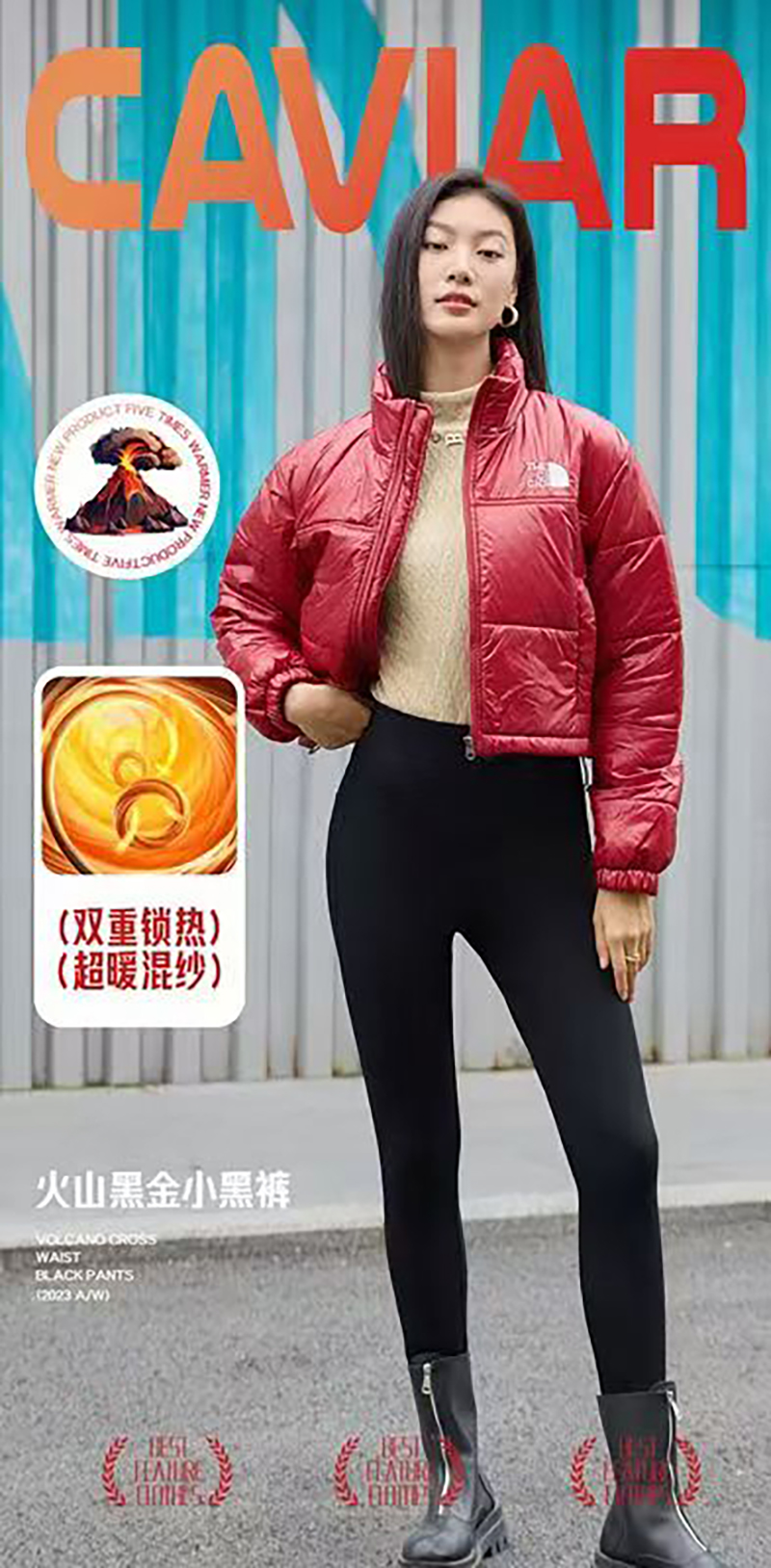 【YANGSHANG】修身版双扣极简风显瘦小黑裤  Z22092