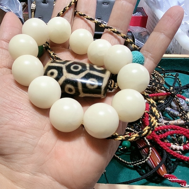 白玉菩提手串116号男女同