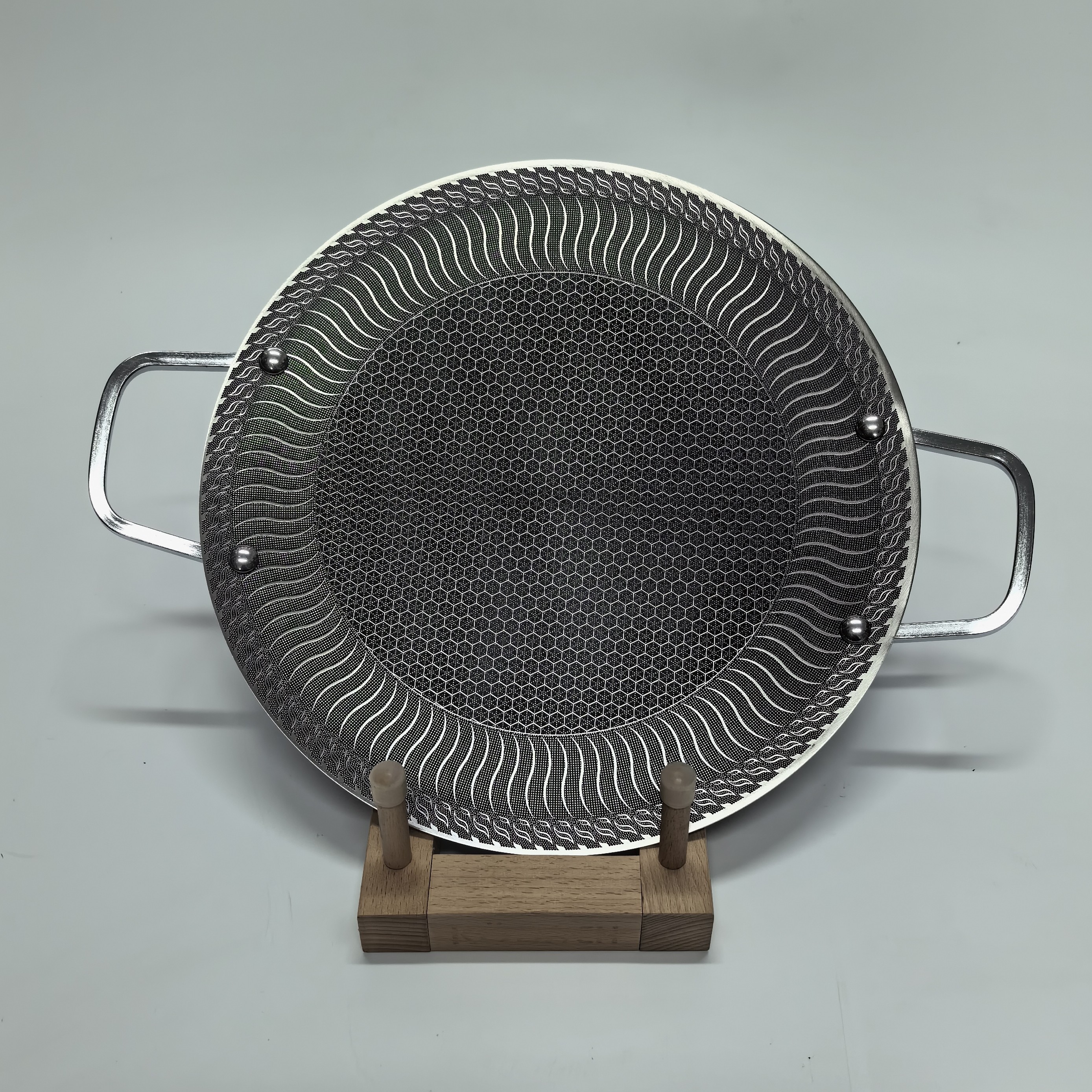 煎肉神器 316钢双面花纹33.5cm