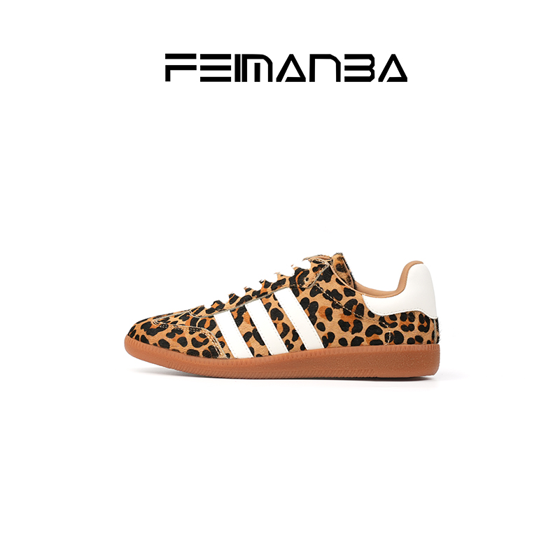 FEIMANBA春秋季新款女士德训鞋休闲单鞋时尚百搭小众厚底低帮