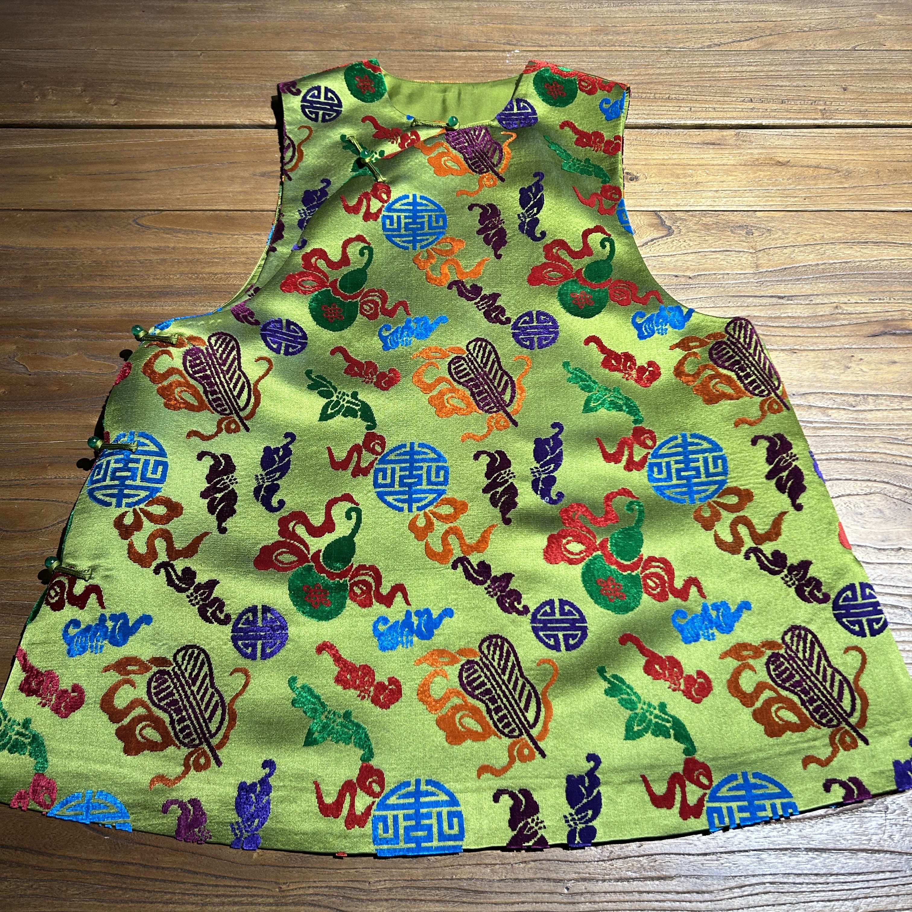 【煜秀堂】“彩漳意韵”国风中式轻奢高级感漳绒大马甲