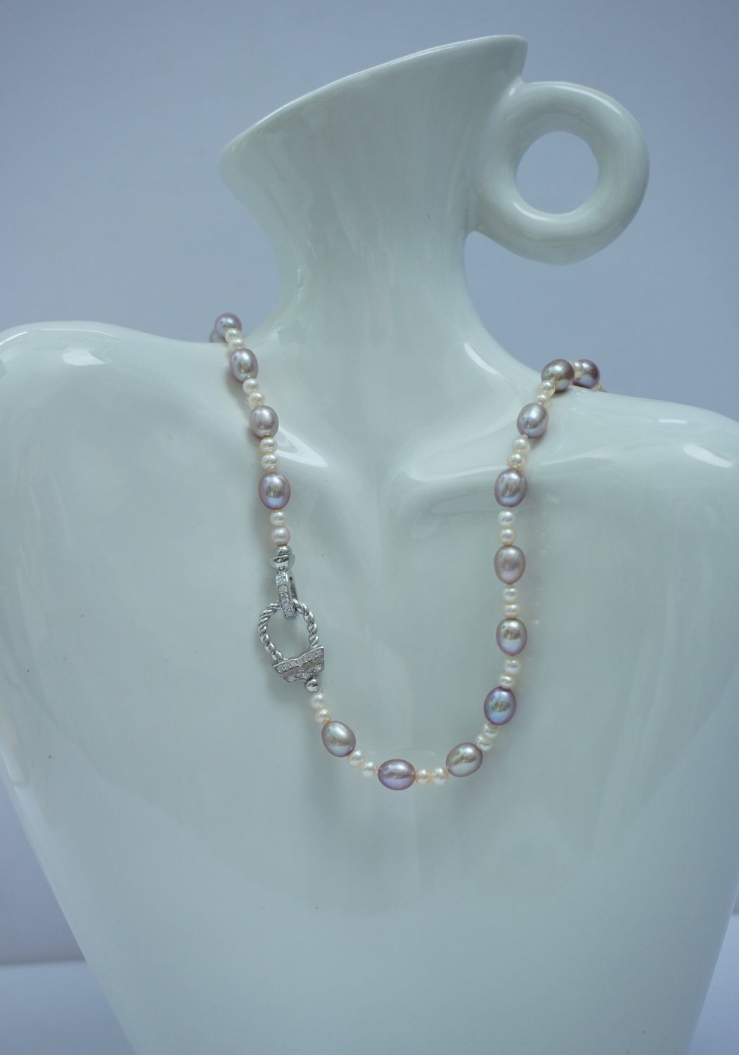 吊坠925银 s925银扣头+大小珠时尚百搭款公主链【实拍图】