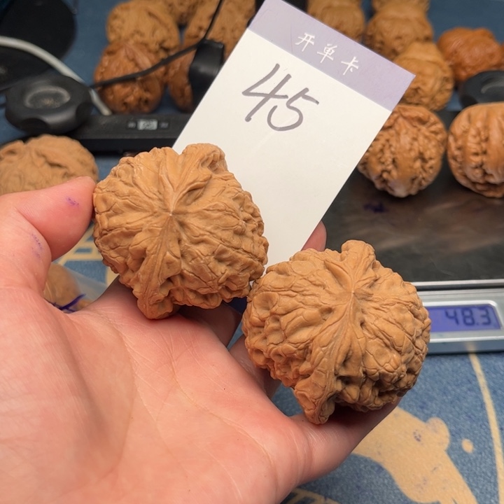 吊坠文玩核桃l****龙鼎53全品 45