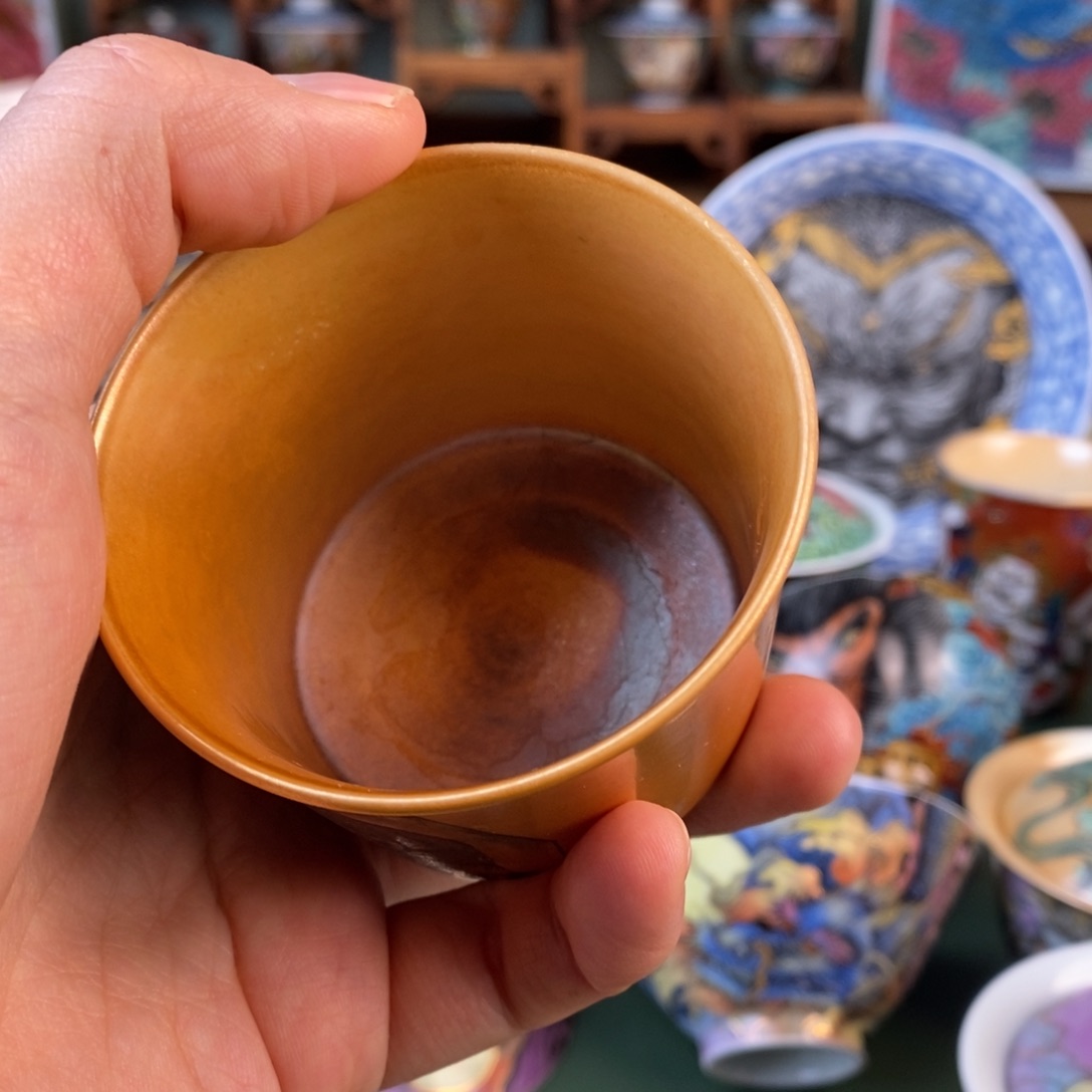 教****马手工手绘老虎主人杯