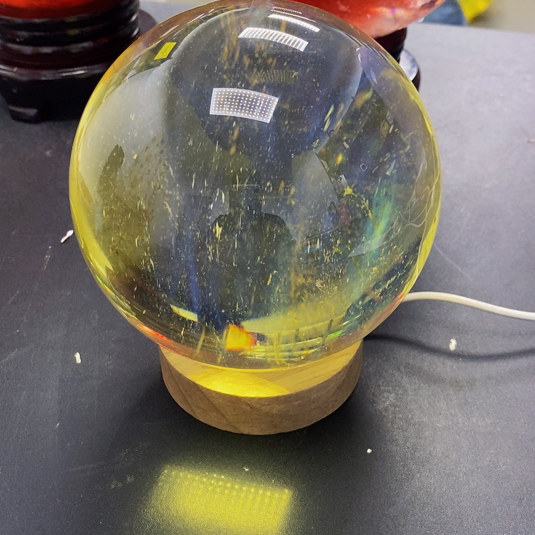 徐***王石材12厘米黄水摆件