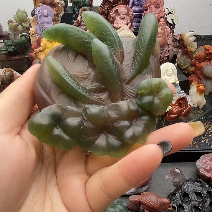 石英质玉未镶嵌吊坠(不含链)