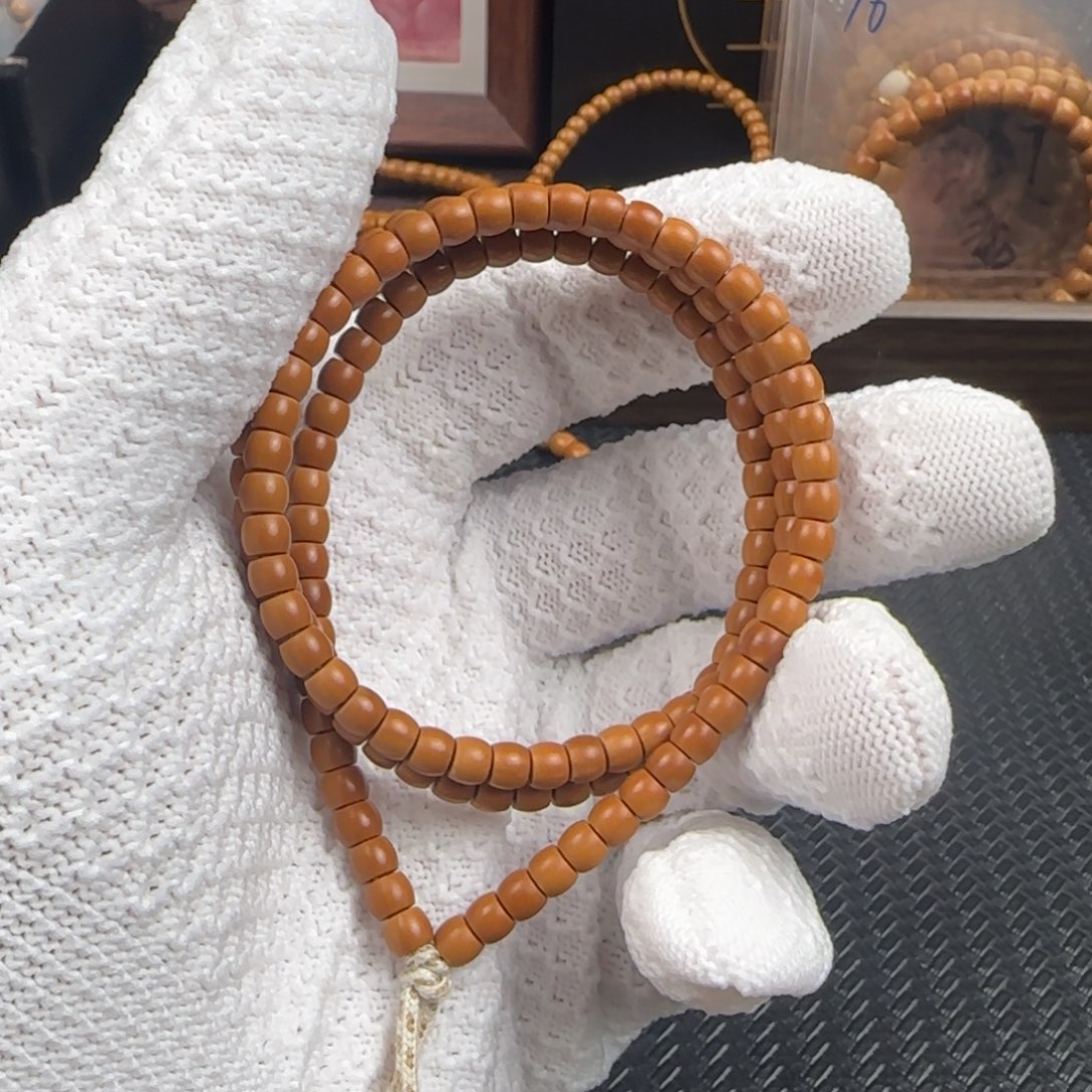 橄榄核吊坠5.0mm老挝核尖直切140颗