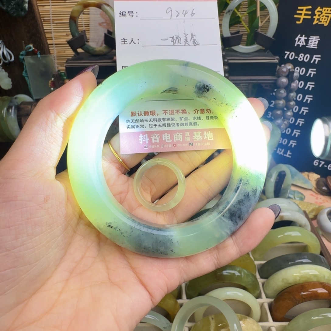 一***食蛇纹石玉未镶嵌手镯