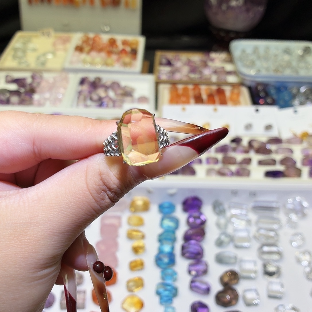 未镶嵌水晶吊坠(不含链)成品福利戒指黄水