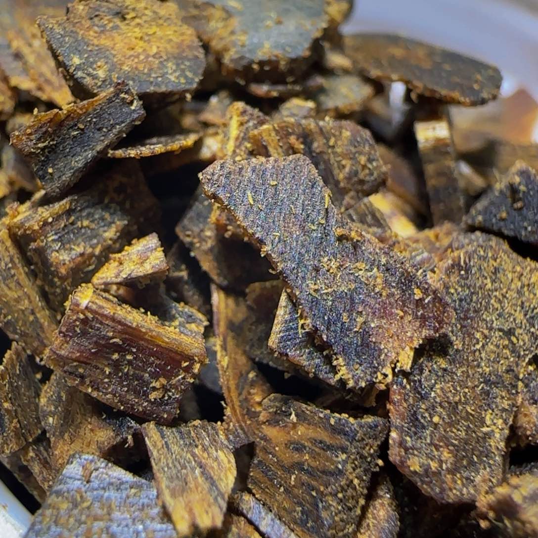 沉香手把件沉香奇楠蓝香米粒50克