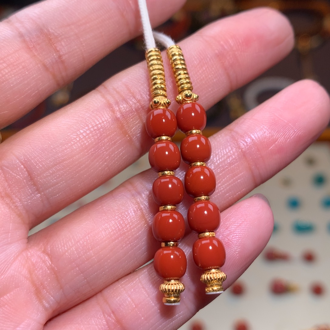 南红玛瑙未镶嵌颈饰