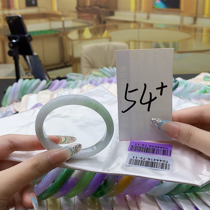 翡翠未镶嵌手镯mm