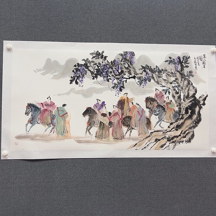 国画书画作品多次