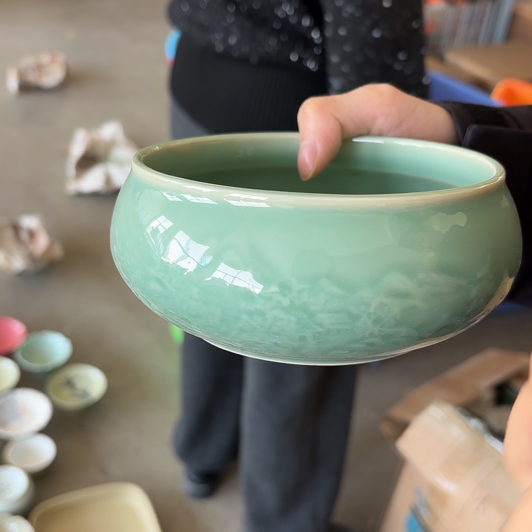 龙泉云间青瓷小米茶器