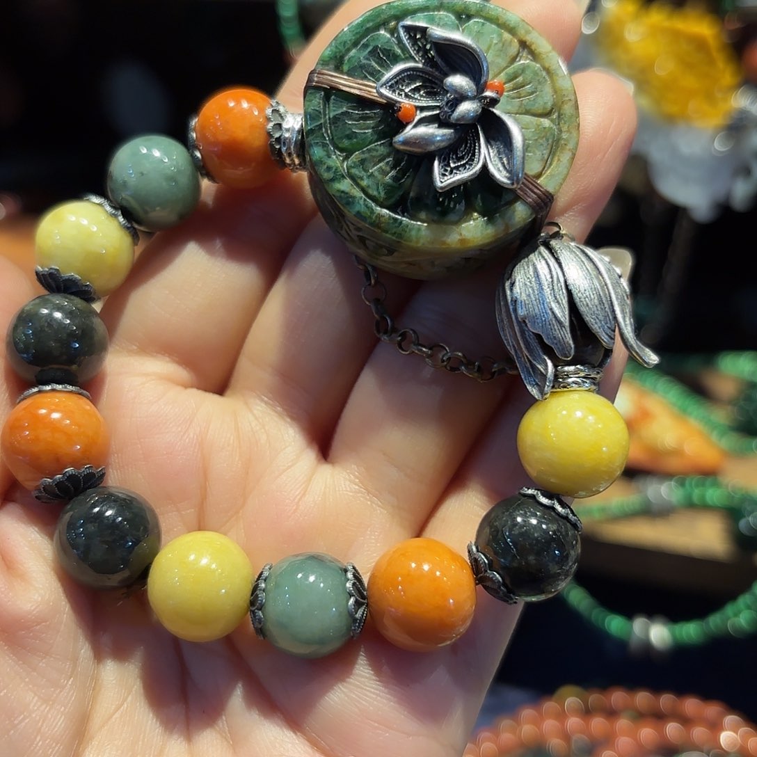 未镶嵌翡翠手链原创