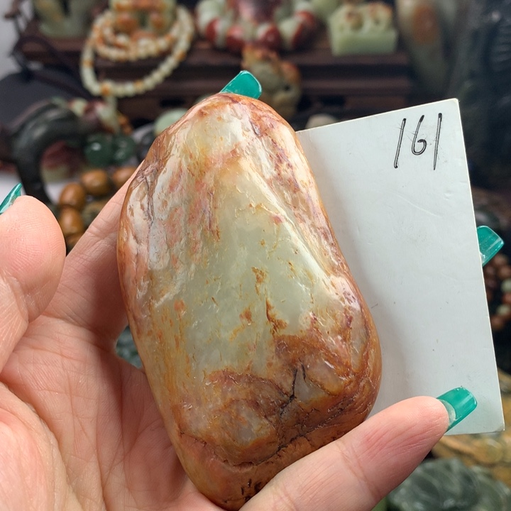 岫岩河磨玉（透闪石质玉）把件未镶嵌