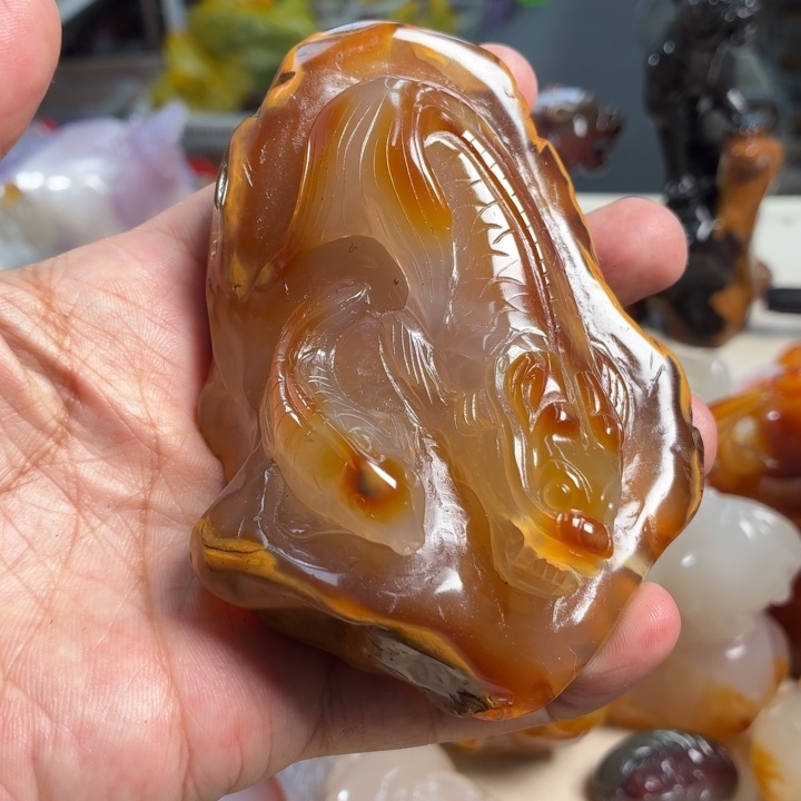 玛瑙/玉髓未镶嵌吊坠(不含链)