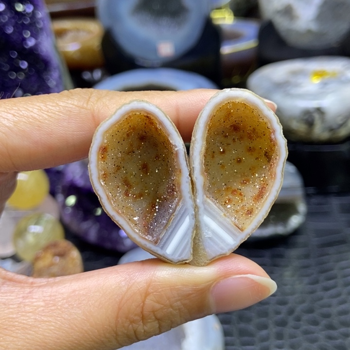 迷你兔耳摆件未镶嵌水晶