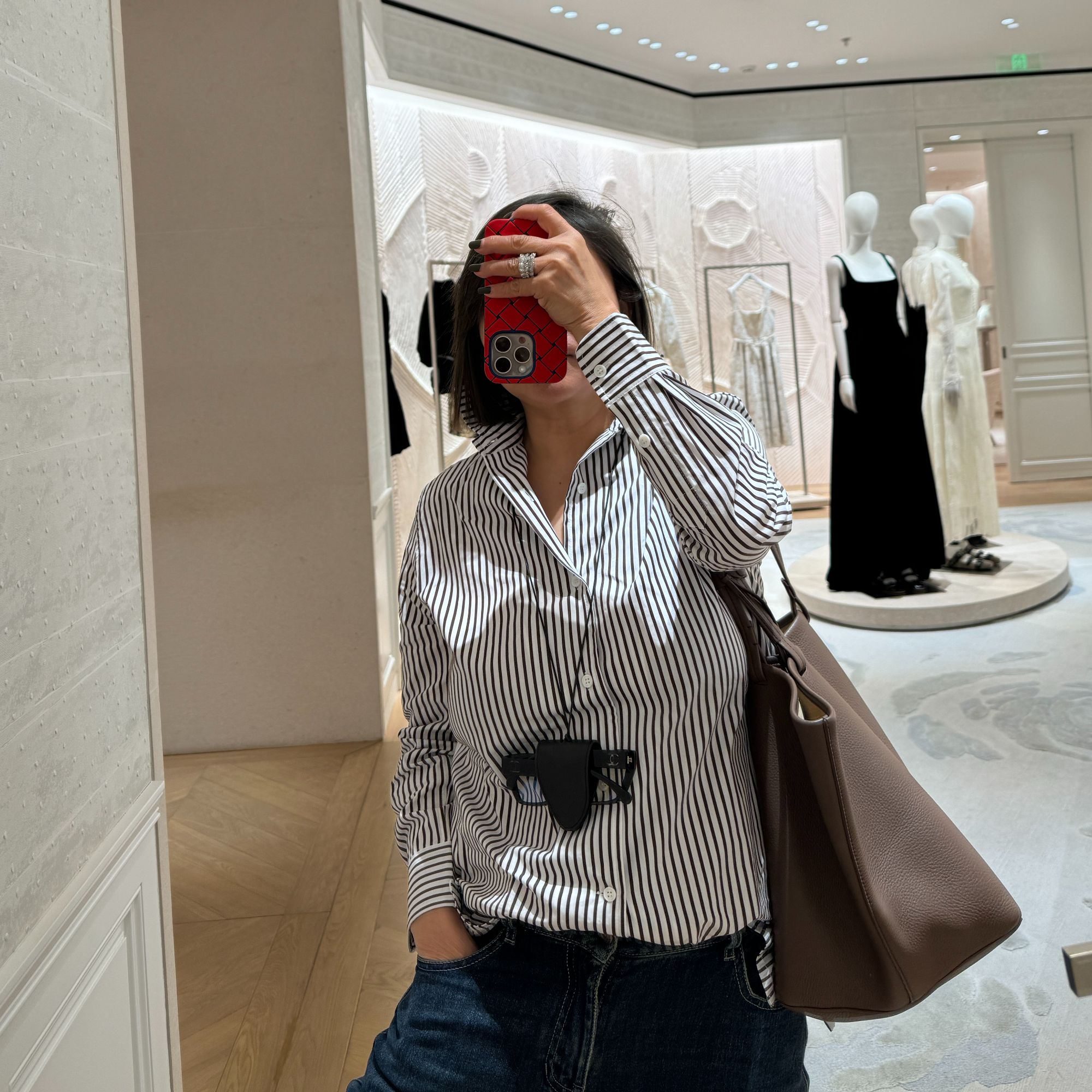 COCOLINDA | 100%棉老钱条纹衬衫K3094