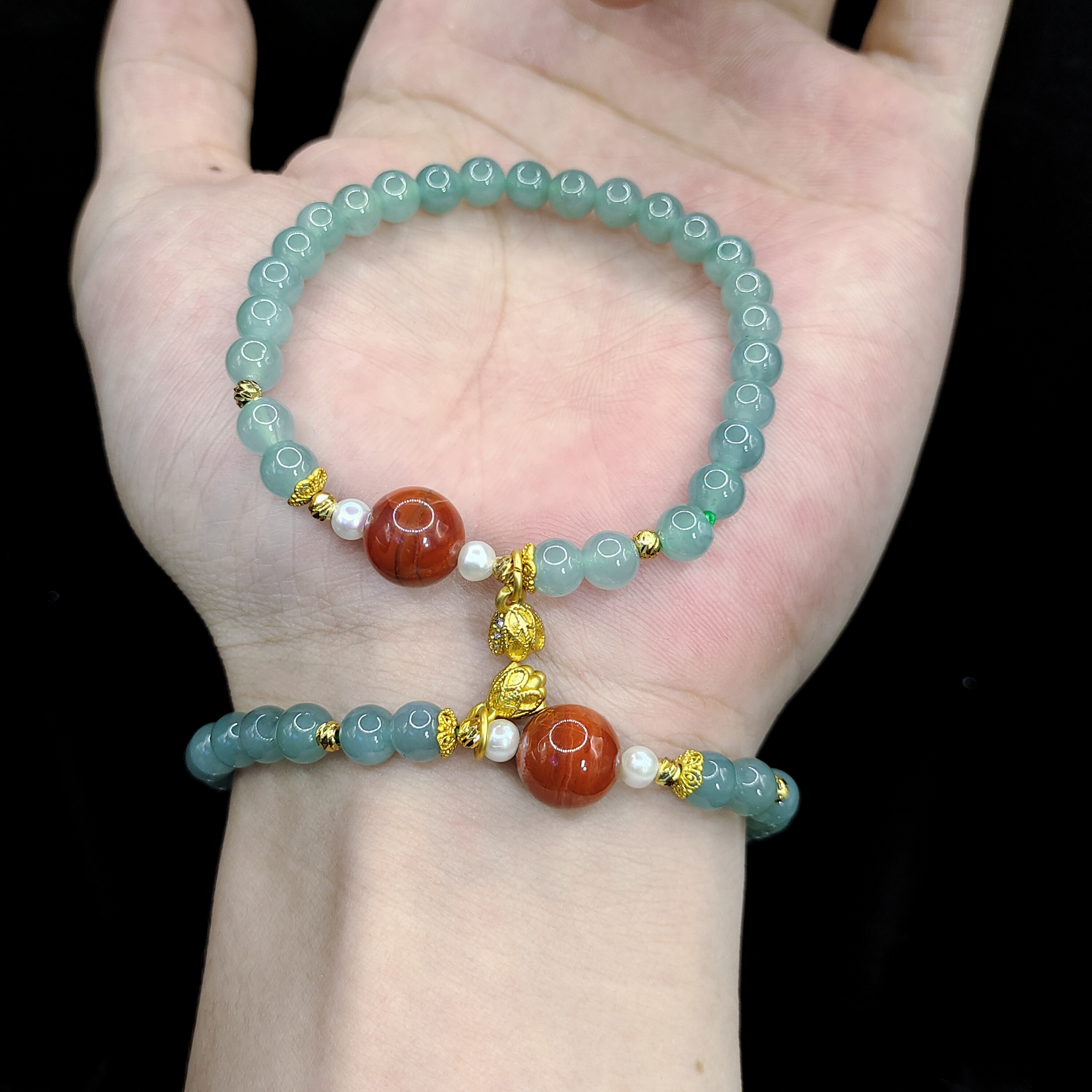 【老三珠宝】翡翠DIY单圈手串A1【多样性发其一】约5mm