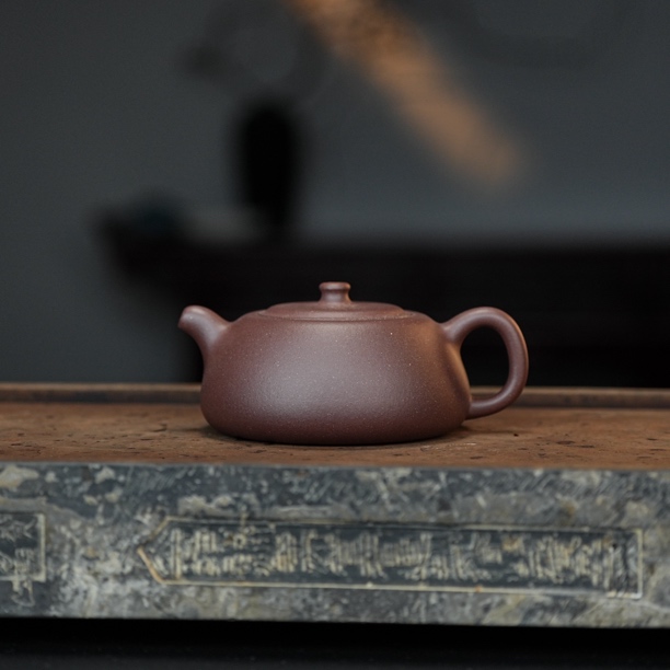黄龙山原矿零添加副井底槽清【井栏】200毫升宜兴手工紫砂壶茶壶