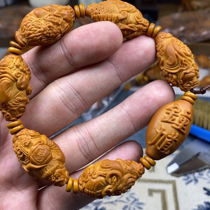 橄榄核手串/手链橄榄核雕工艺手串