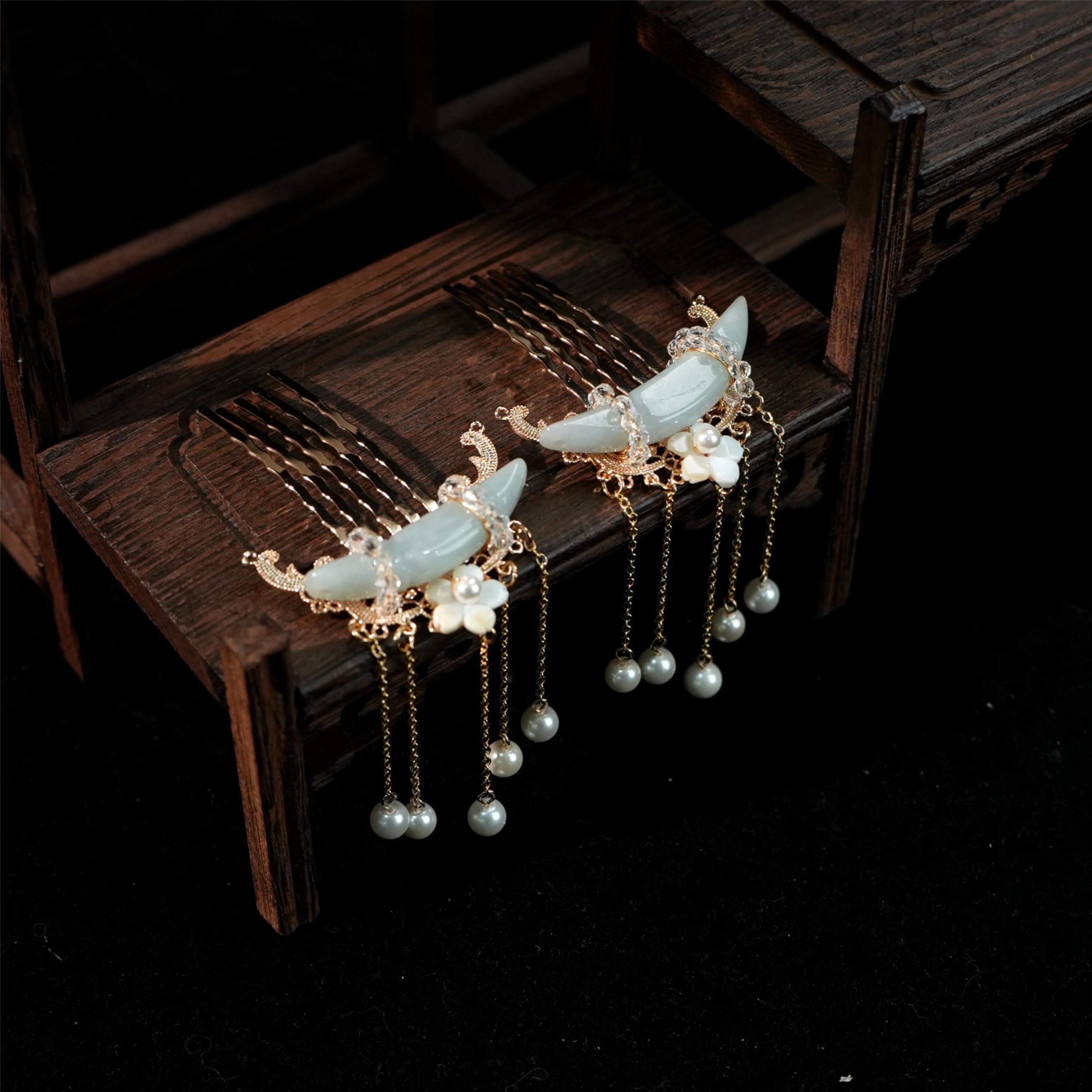 古悦倾城【泠仟发梳】古风汉服发饰