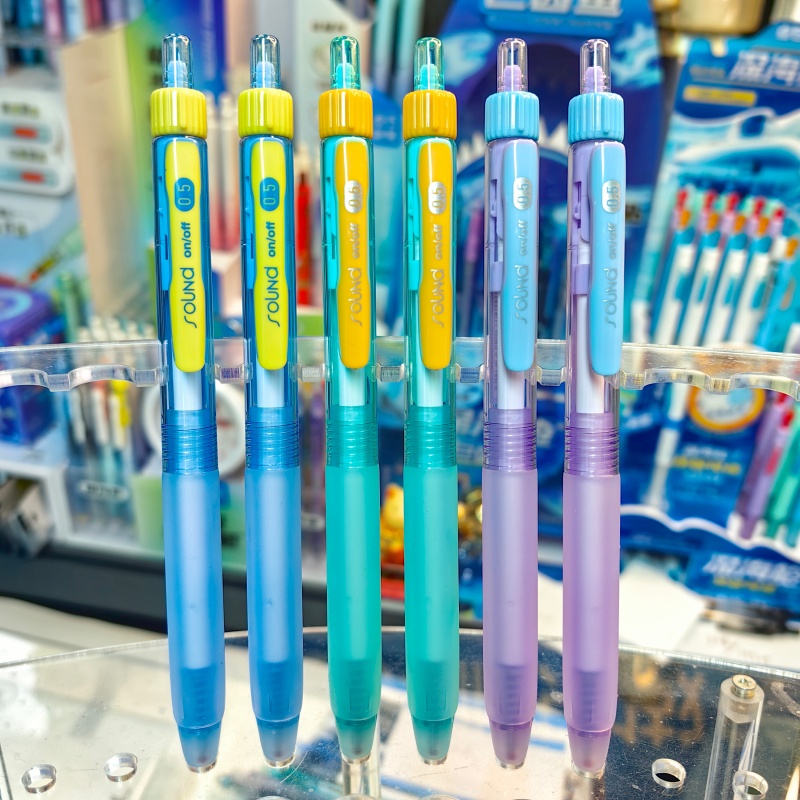 点石静响控热敏可擦笔6支-晶蓝可擦中性笔三年级以上热可擦笔0207