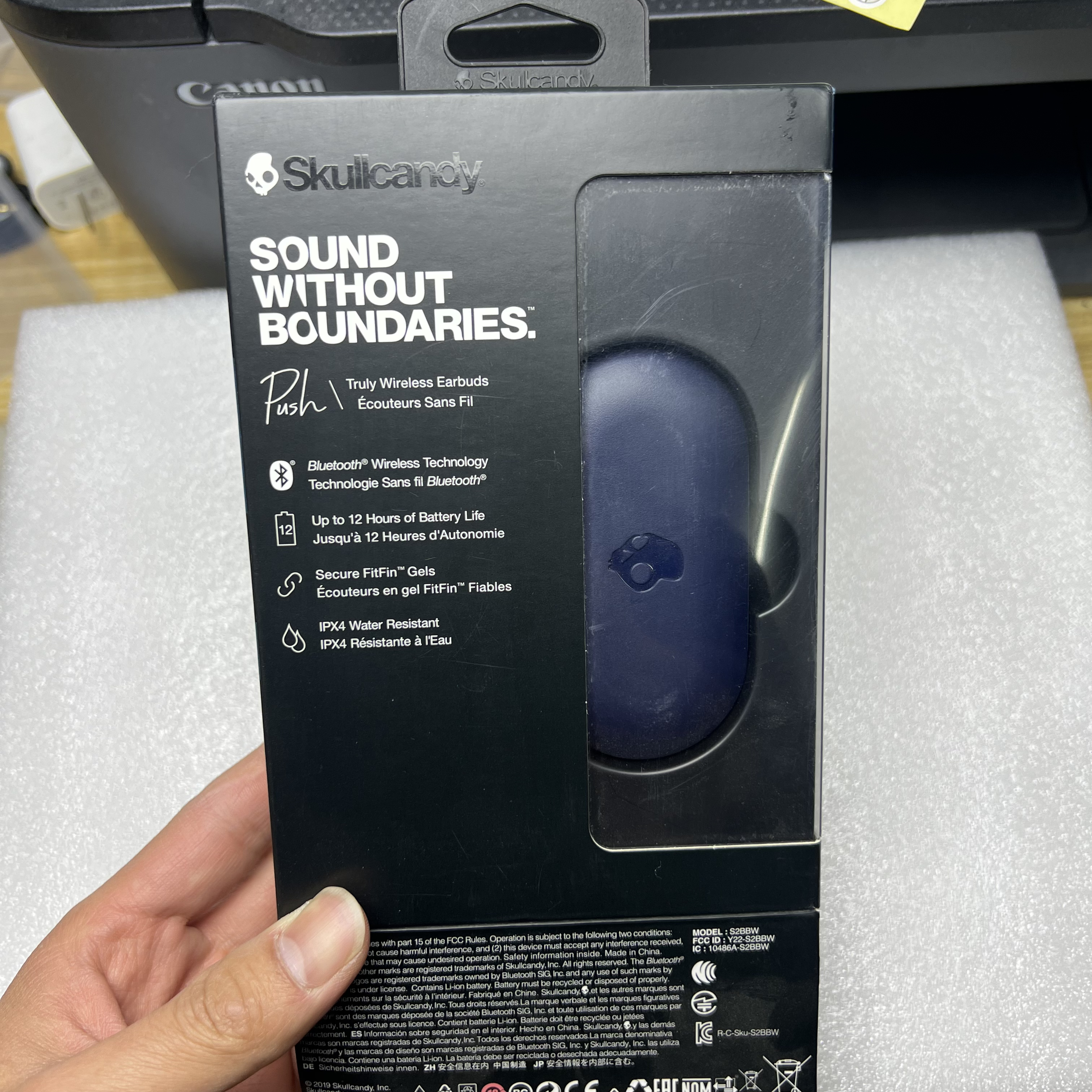 99新  Skullcandy push真无线音乐耳机 孤品全套包装