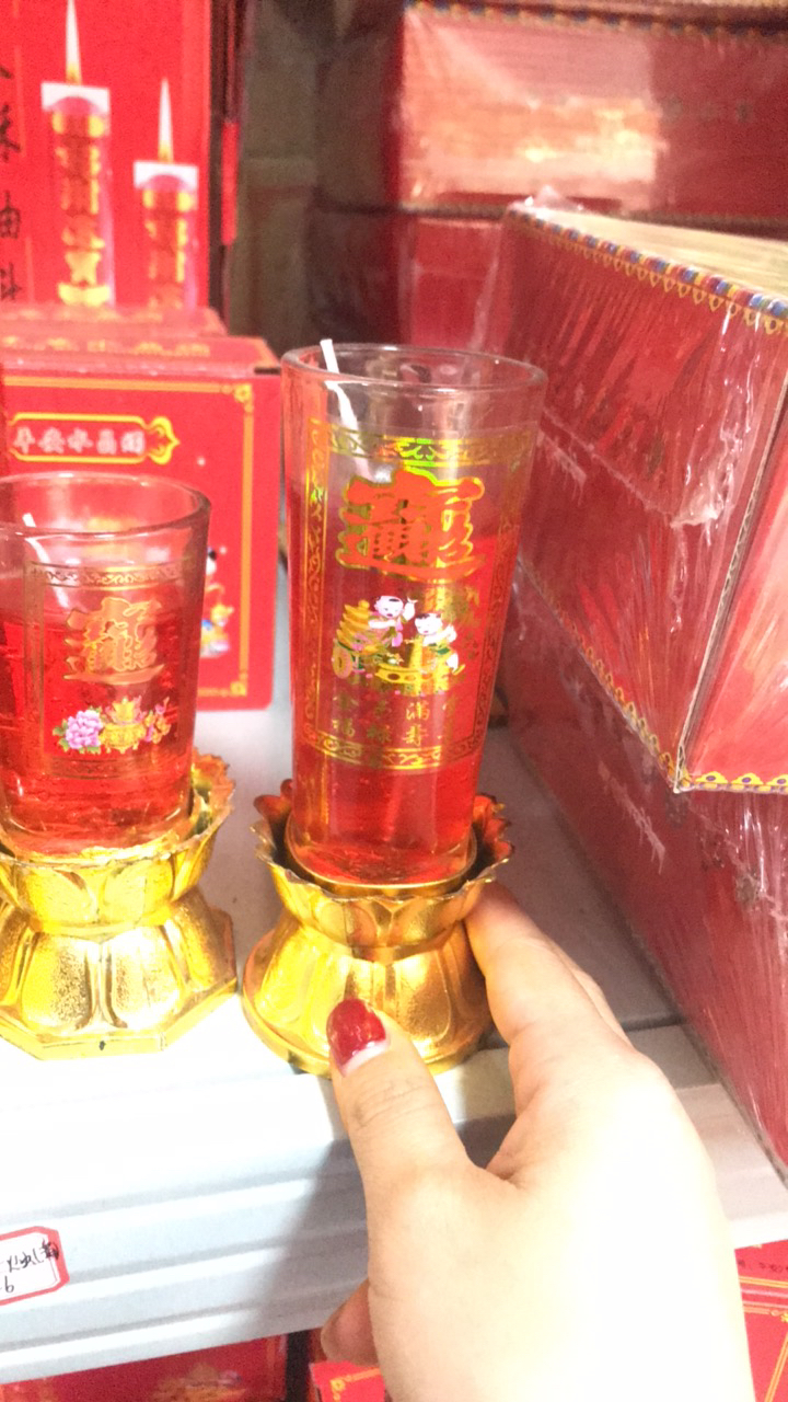 水晶平安烛5号10对