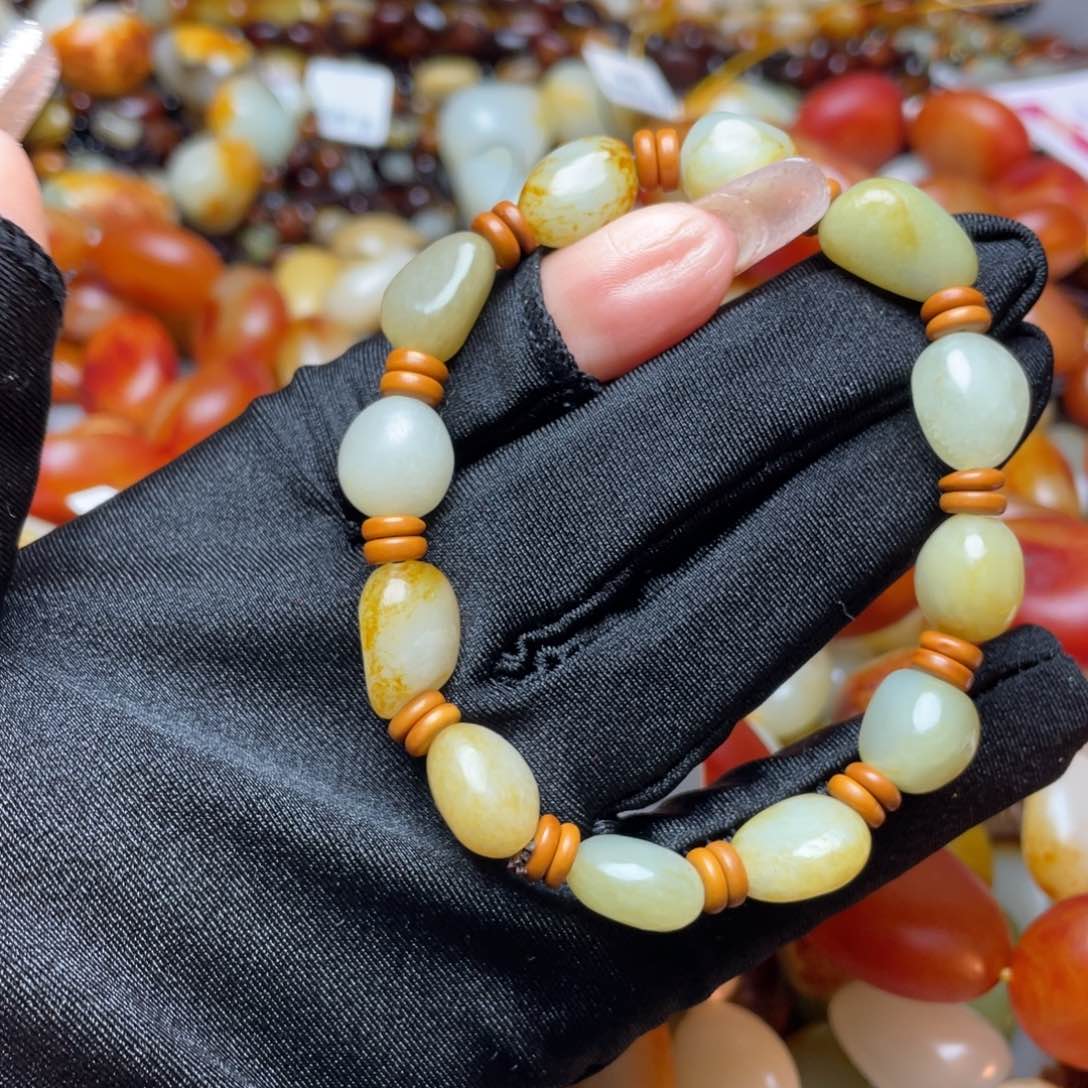 和田玉手链未镶嵌