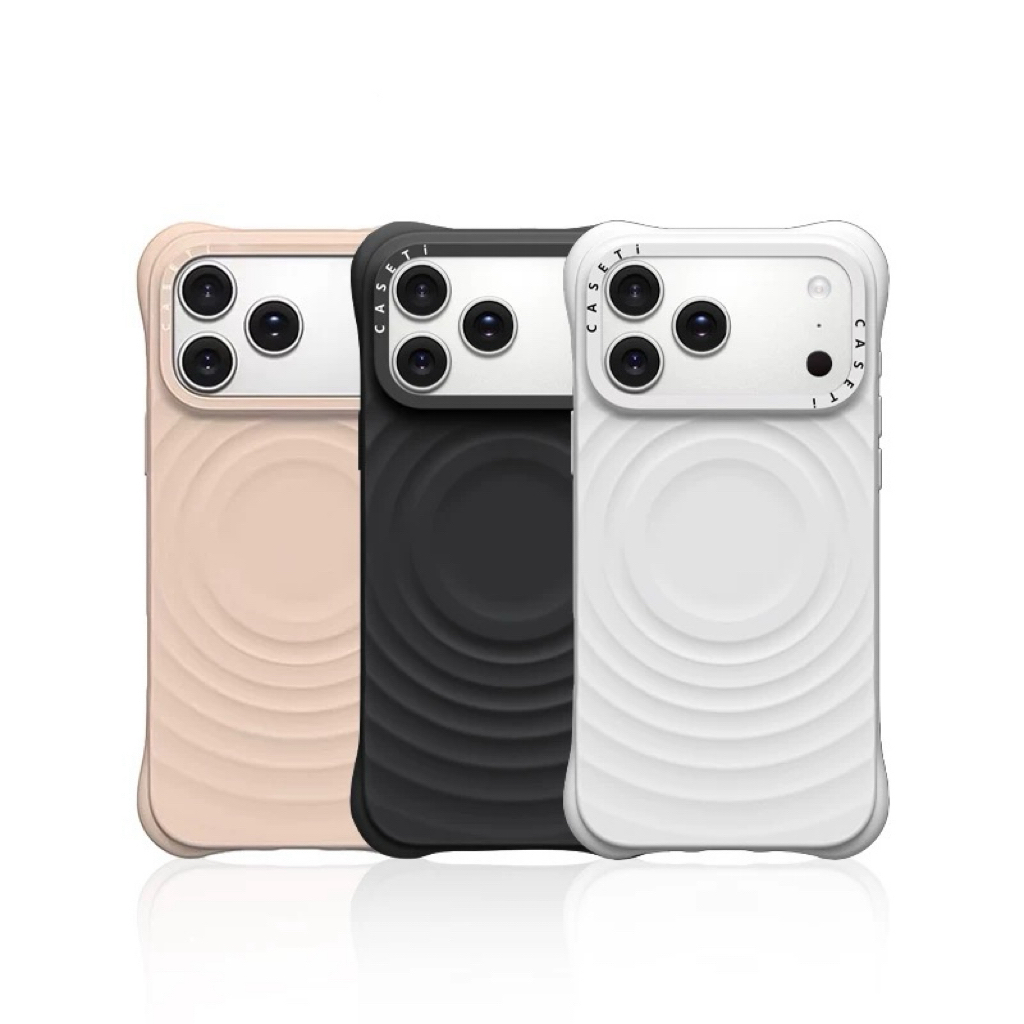 C家纯色波漾磁吸手机壳适用iPhone系列