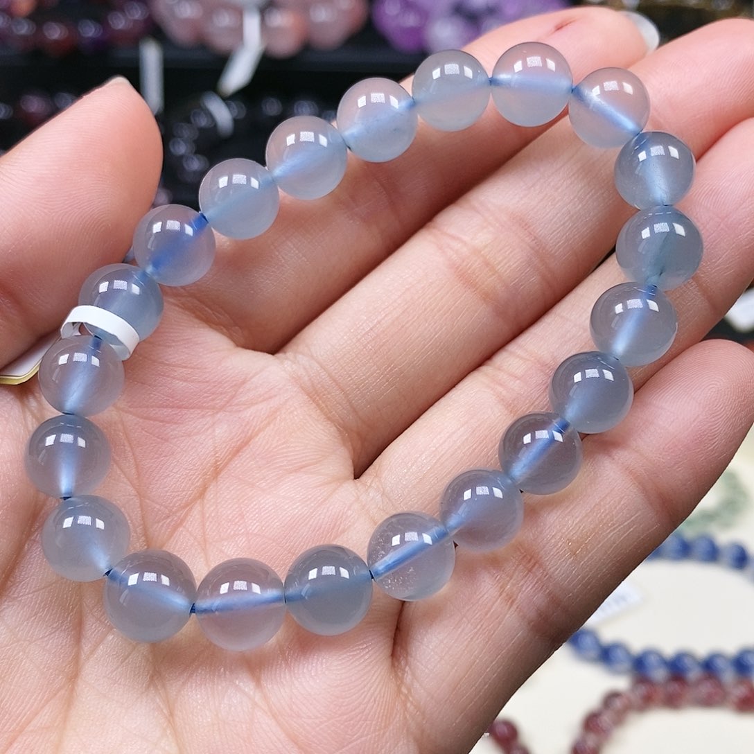 手串未镶嵌水晶蓝兔毛