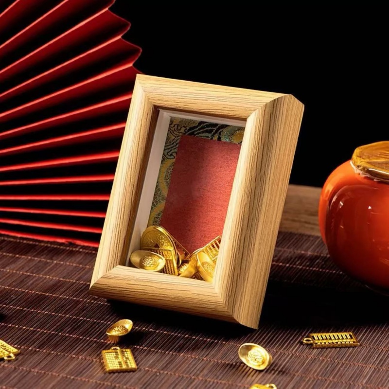 宋锦福卡+三寸相框+50个金元宝