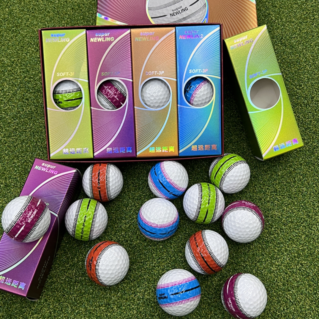 Supur NEWLING高尔夫三层球 360度瞄准线轮胎球