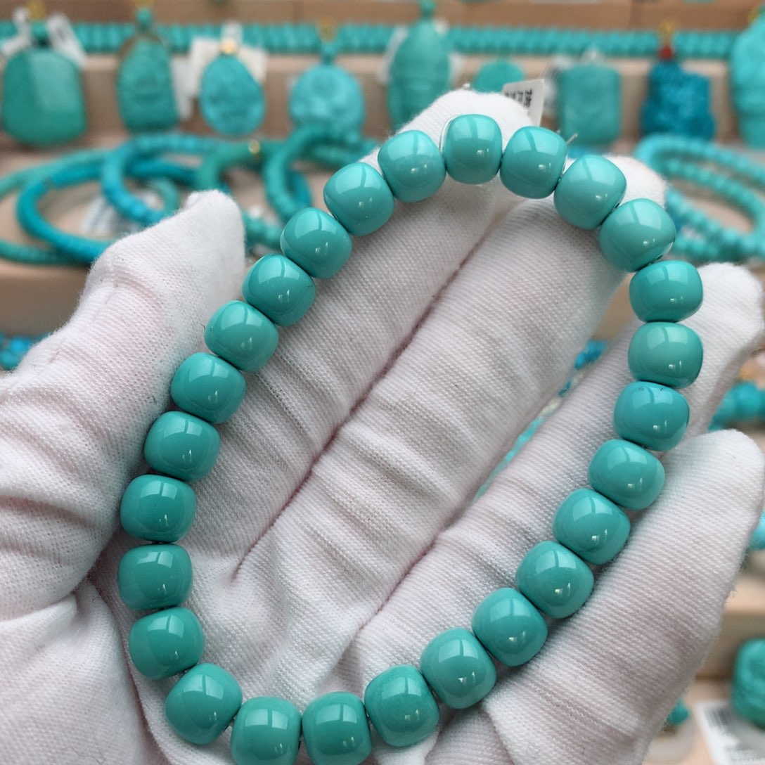 绿松石未镶嵌珠宝奇石8.5mm