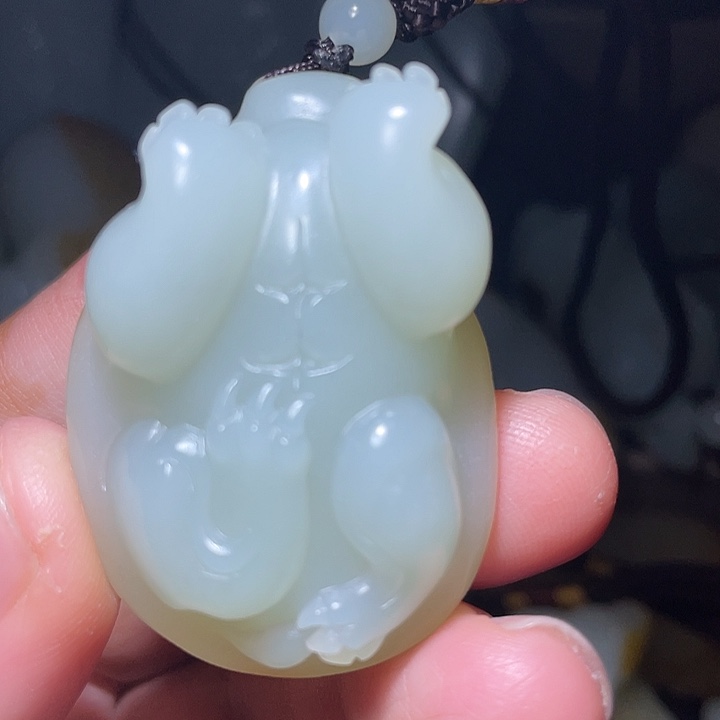 粱***祝和田玉未镶嵌车挂