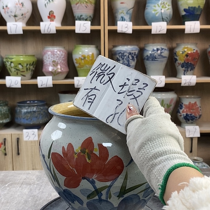 缸13xc景德镇陶瓷花盆