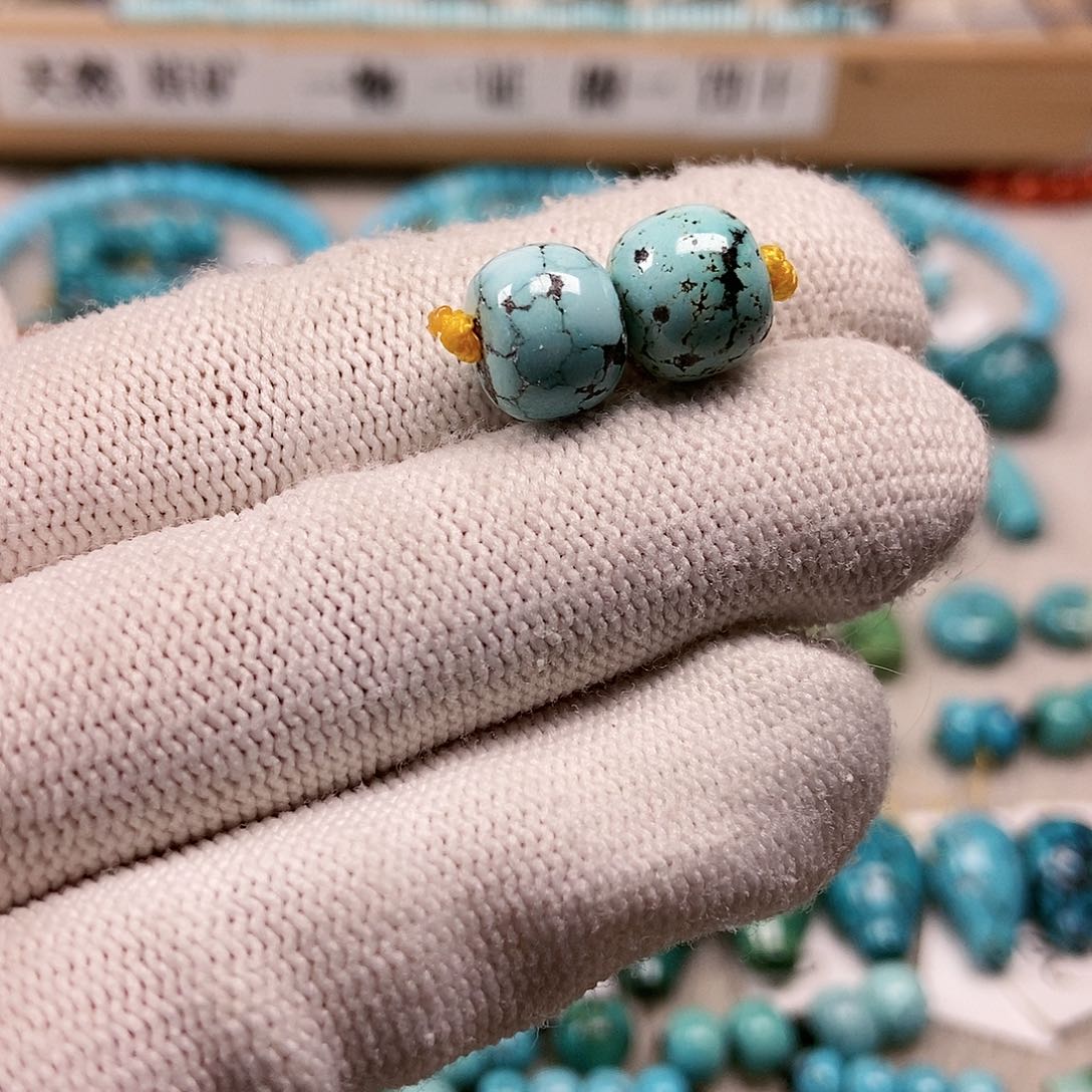 未镶嵌绿松石珠宝半成品