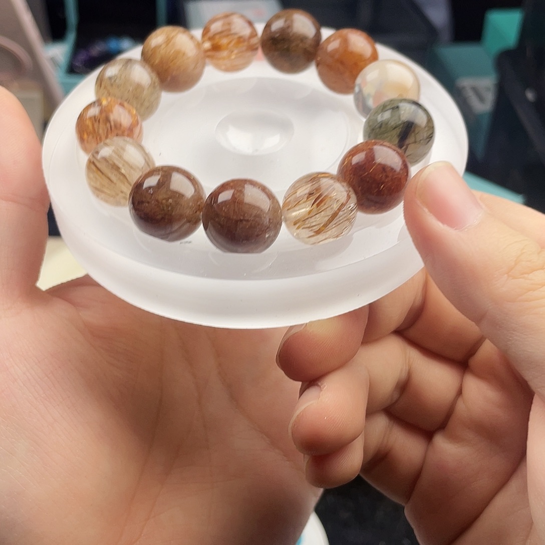 手链水晶银S925镶嵌